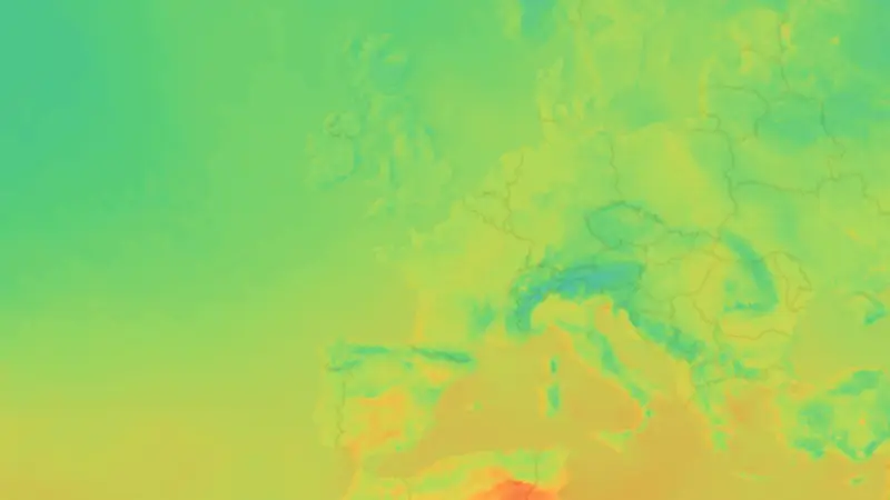 Température weather map