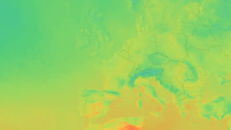 Température weather map