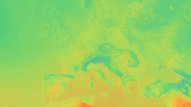 Temperatur weather map