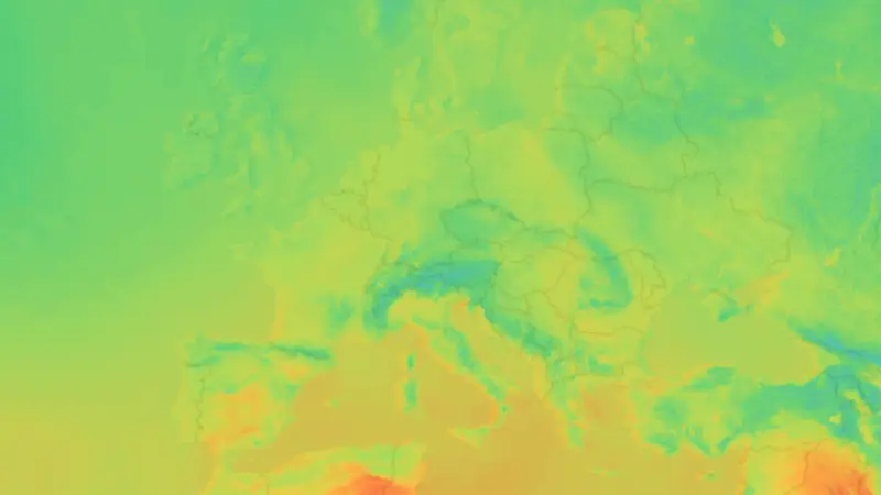 Temperatur weather map
