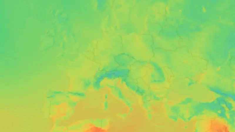Temperatur weather map
