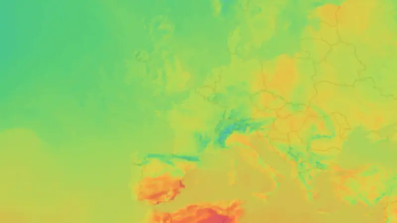 Température weather map