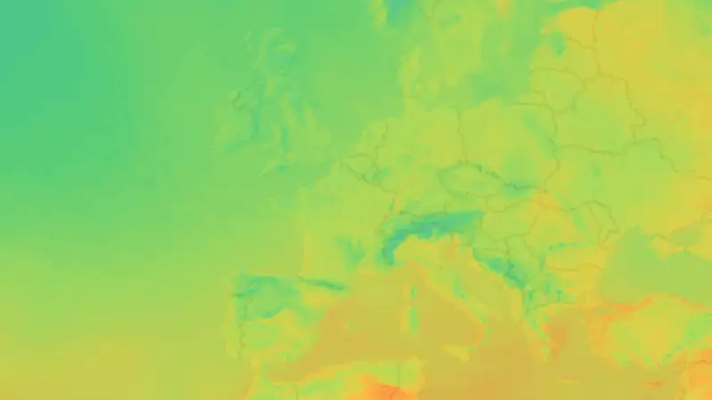 Température weather map