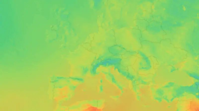 Temperatur weather map