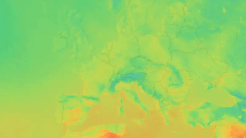 Temperatur weather map