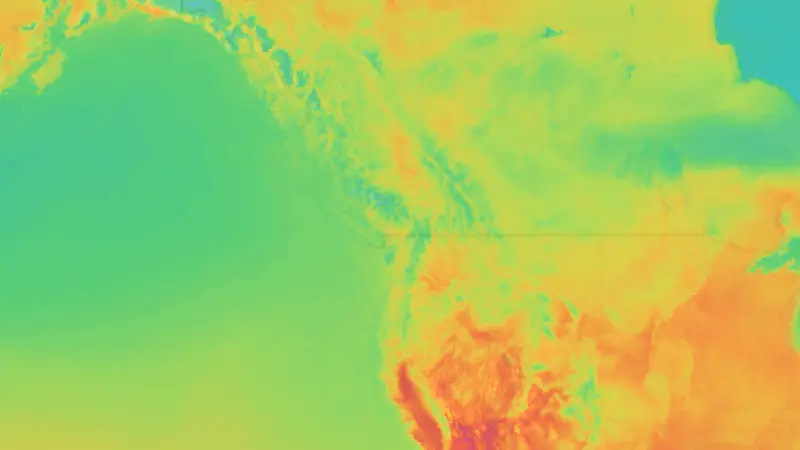 Temperatura weather map