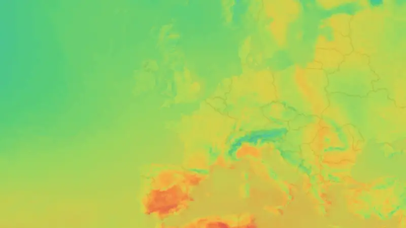 Température weather map