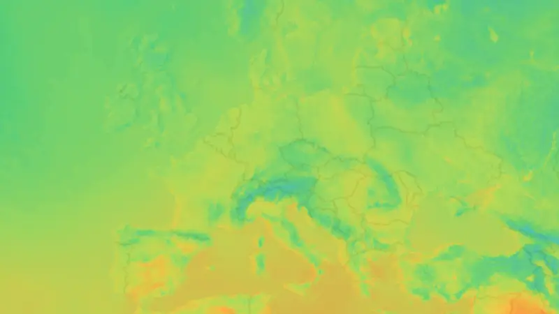 Temperatura weather map
