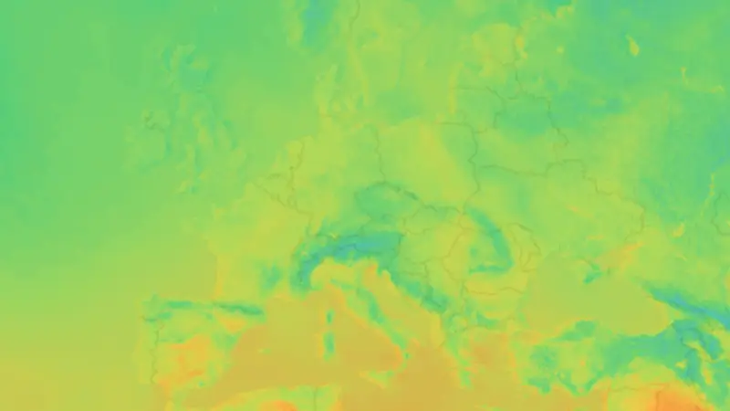 Temperatur weather map