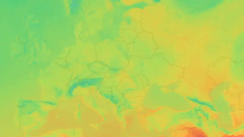 Temperatura weather map
