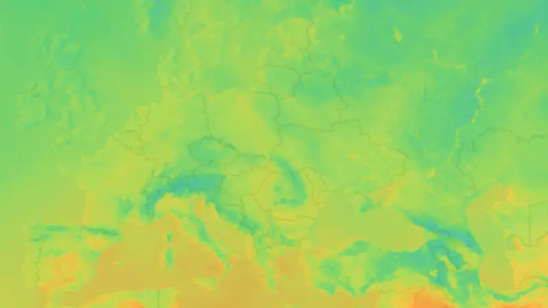 Temperatura weather map