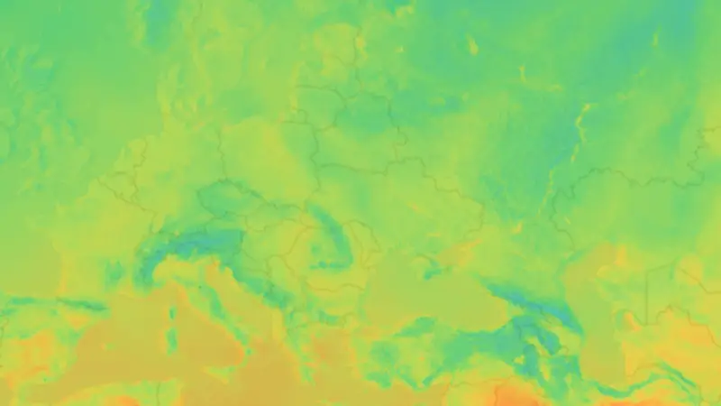 Temperatura weather map