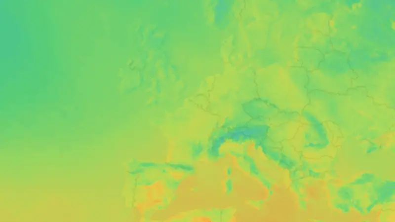 Température weather map