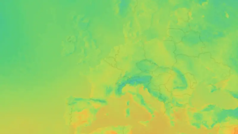 Température weather map