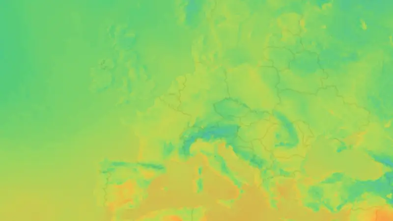 Temperatur weather map