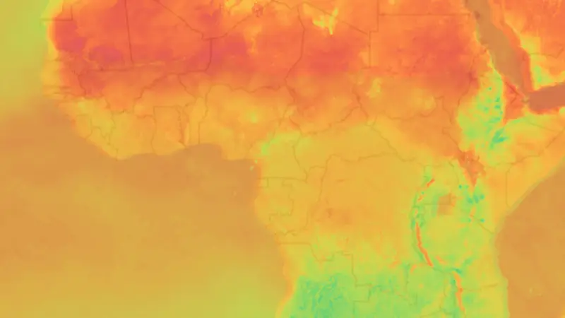 Temperatur weather map