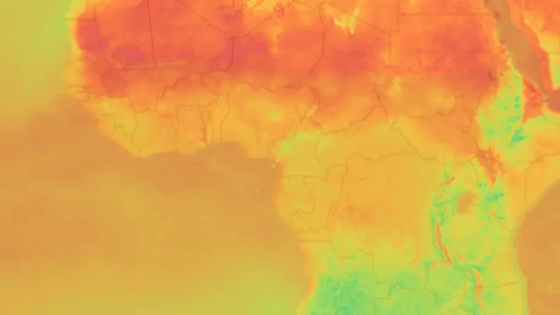 Lämpötila weather map