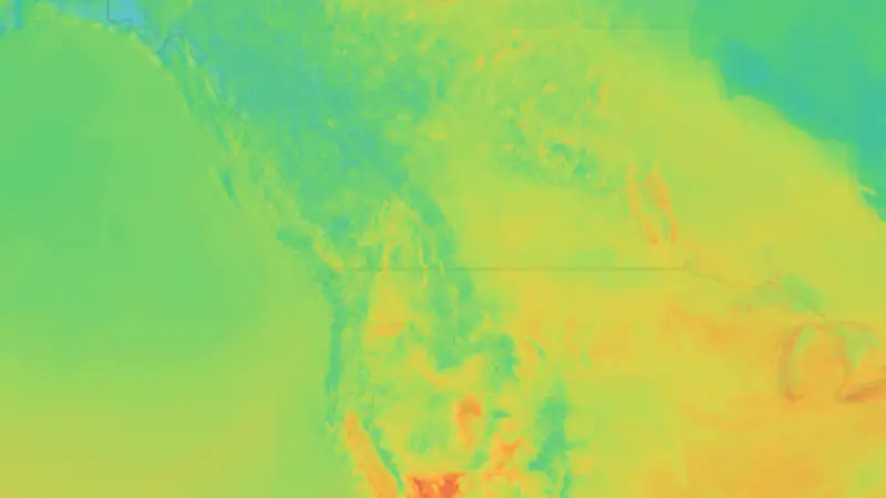 Lämpötila weather map