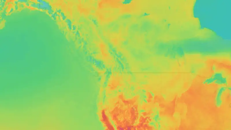 Temperatur weather map