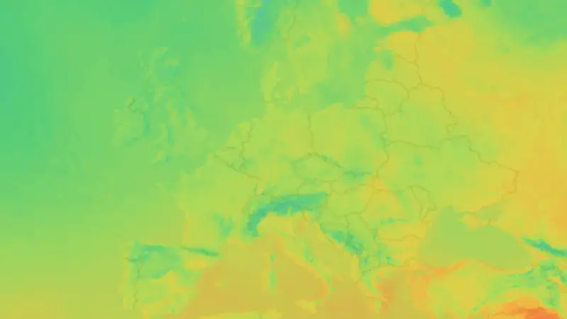 Temperatur weather map