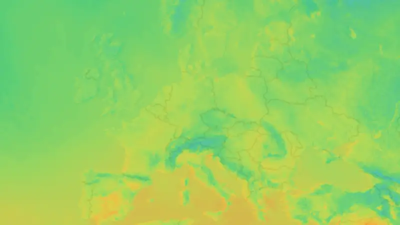 Temperatur weather map