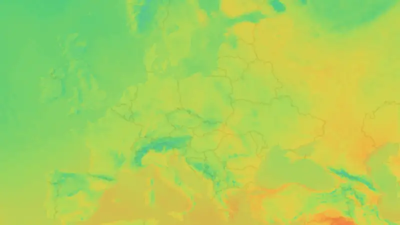 Temperatura weather map