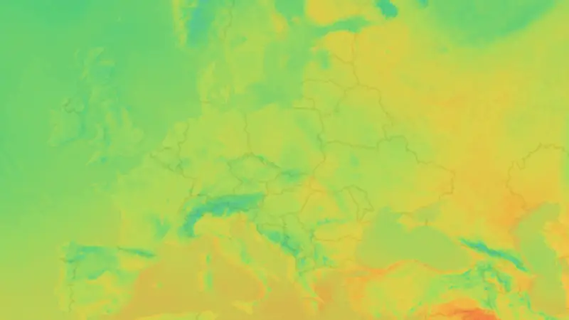 Temperatura weather map