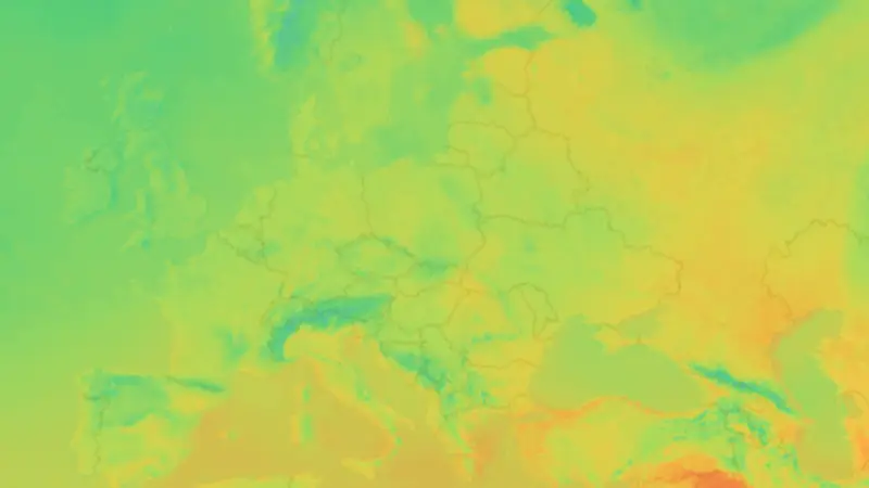 Temperatura weather map