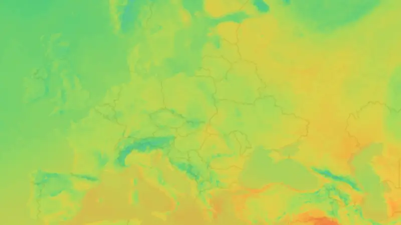 Temperatura weather map