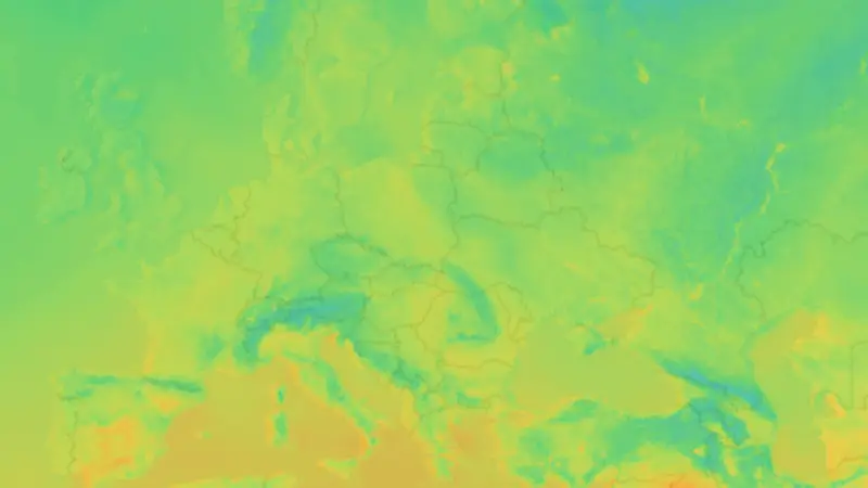 Temperatura weather map