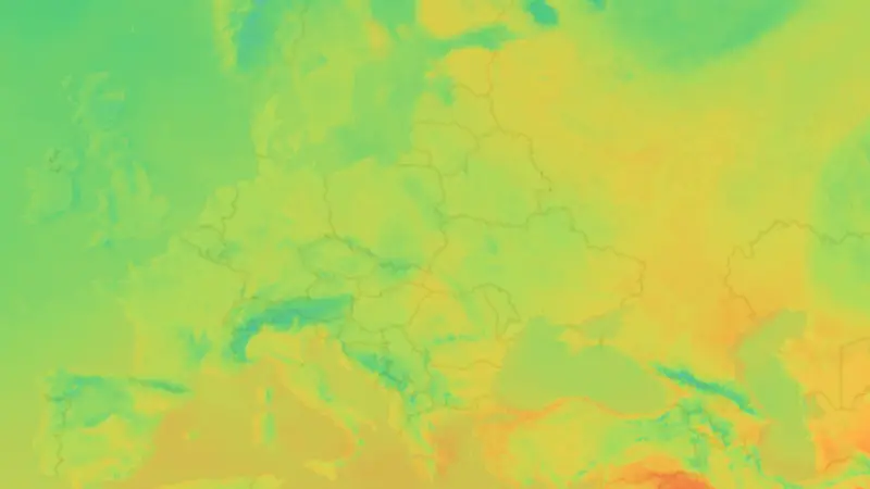 Temperatura weather map