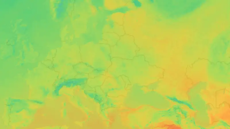 Temperatura weather map