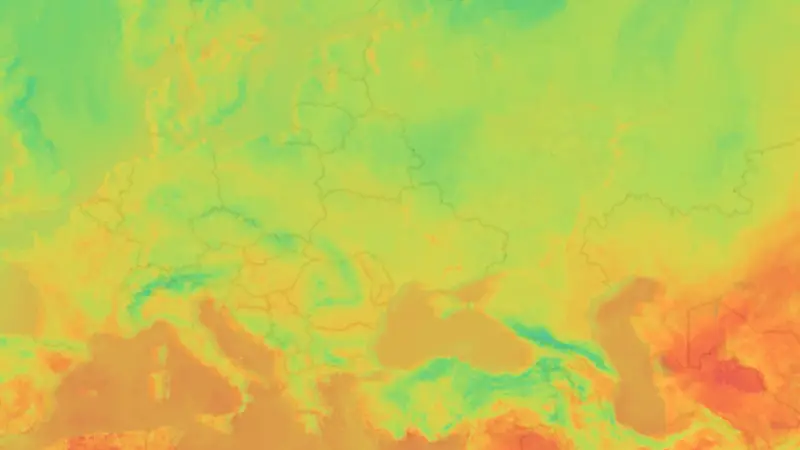 Temperatuur weather map