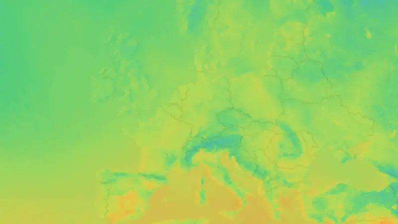 Temperatur weather map