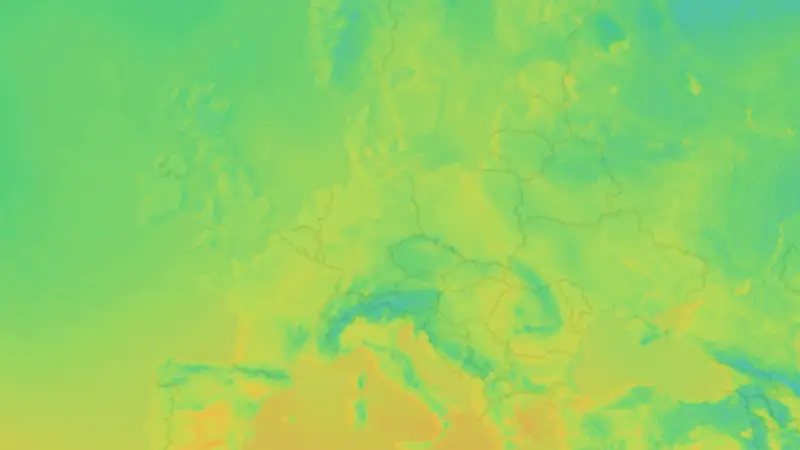 Temperatur weather map