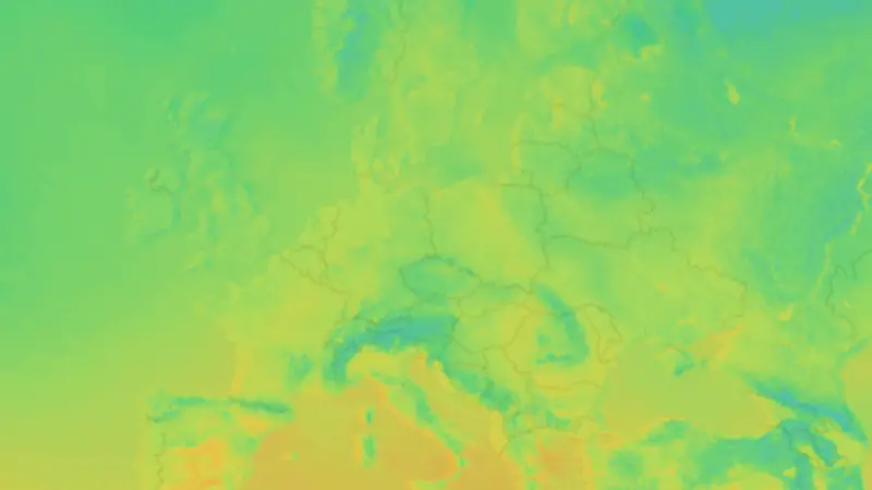 Temperatur weather map