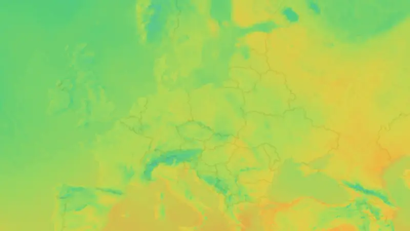 Temperatura weather map