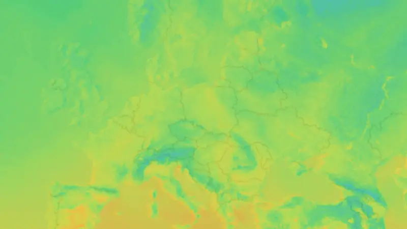 Temperatura weather map