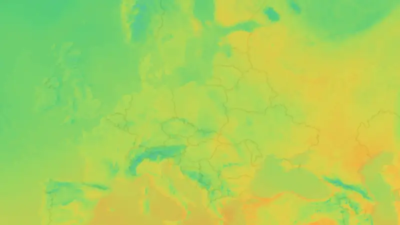 Temperatura weather map