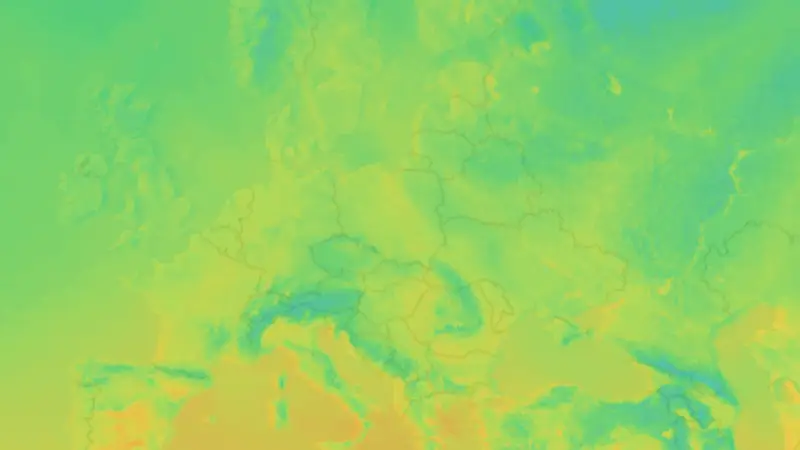 Temperatura weather map