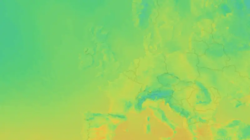 Température weather map