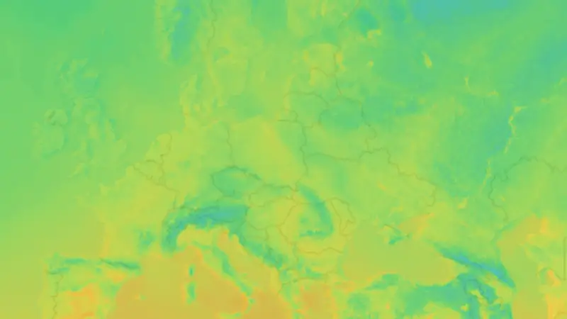 Temperatura weather map