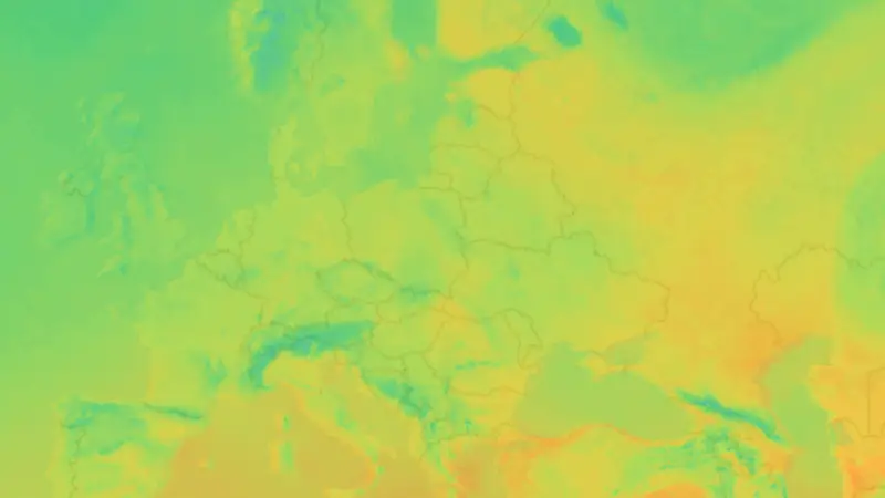 Temperatura weather map