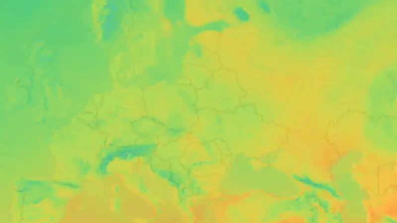 Temperatura weather map