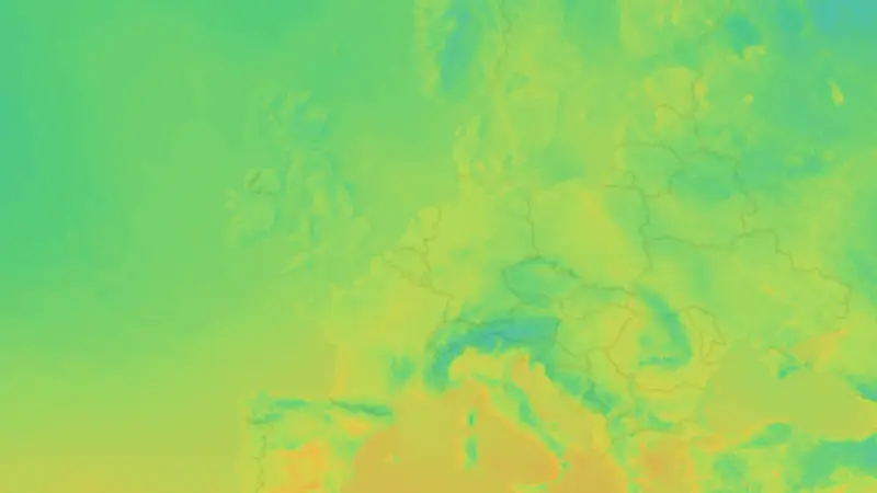 Temperatur weather map