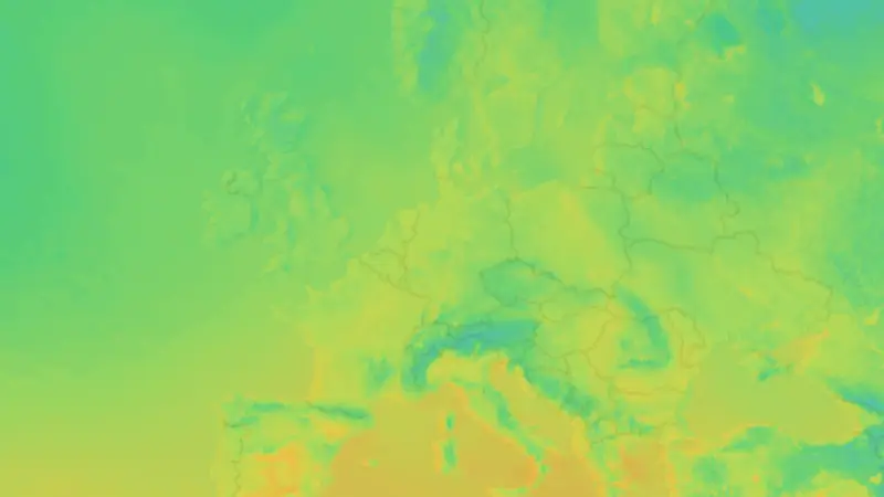 Temperatur weather map