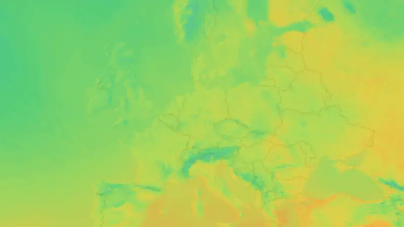 Temperatur weather map