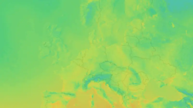 Temperatur weather map