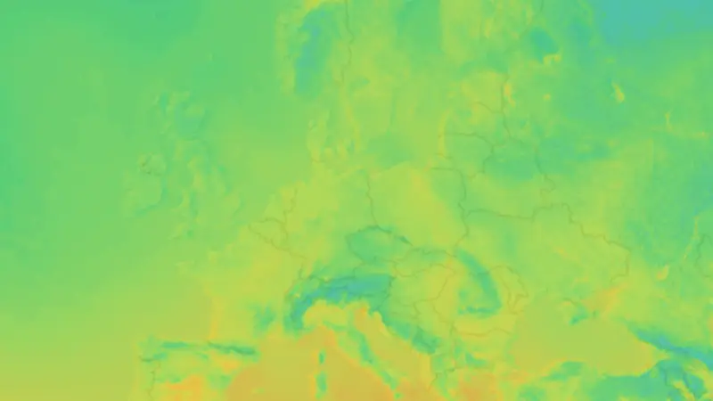 Temperatur weather map