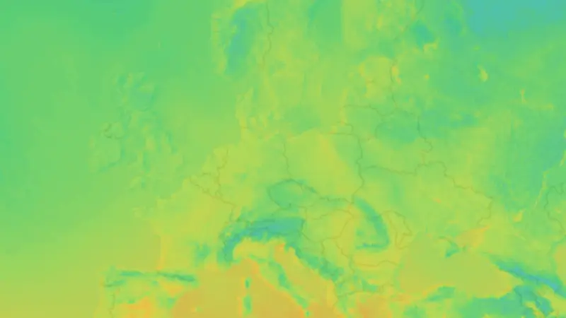 Temperatur weather map